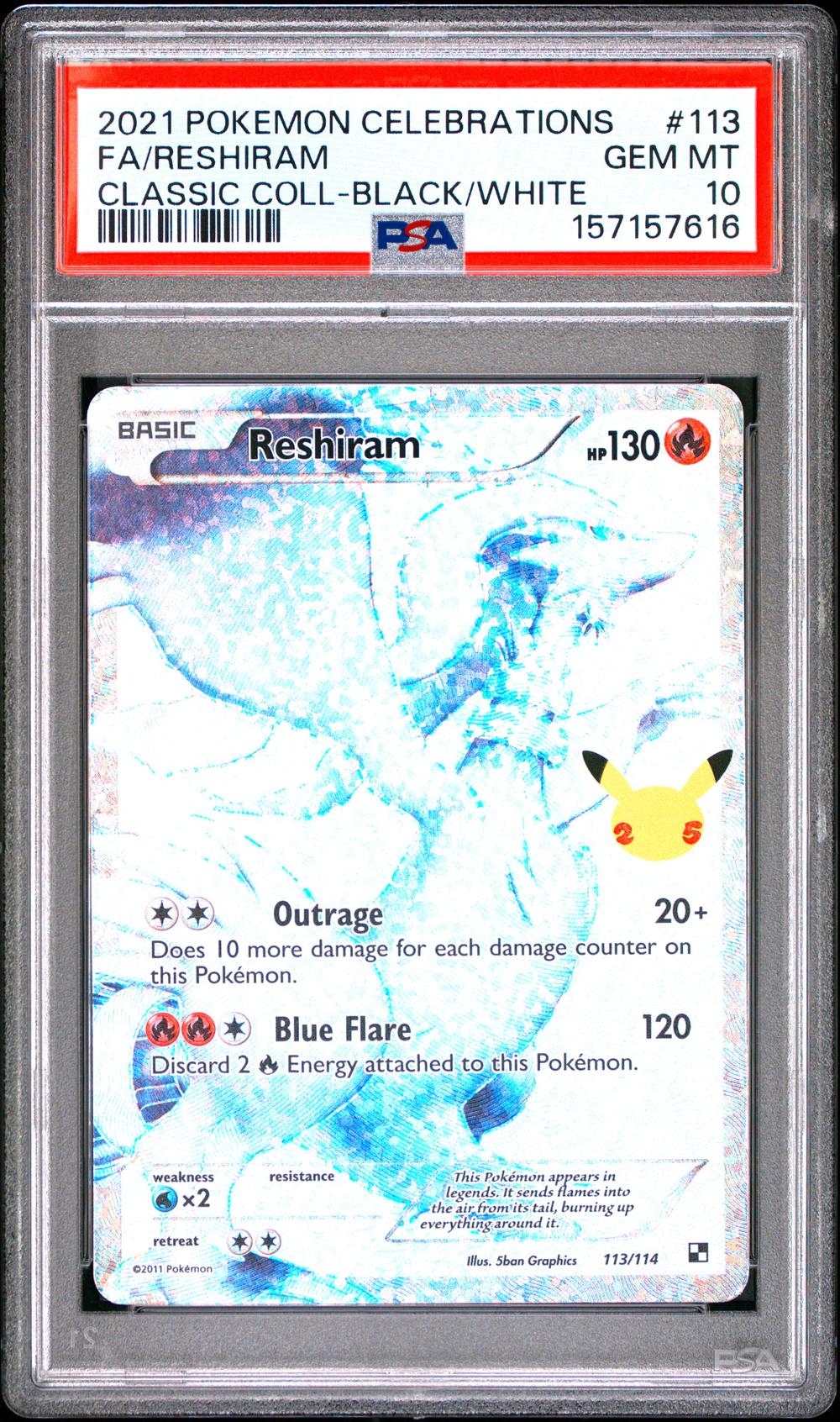 2021 Reshiram Full Art - Pokémon Pokémon Celebrations Classic